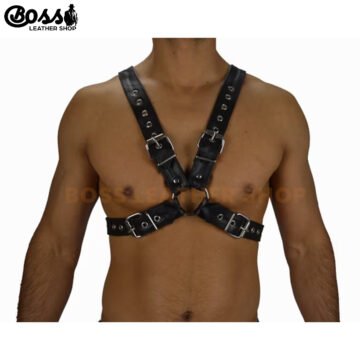 Black Leather Harness