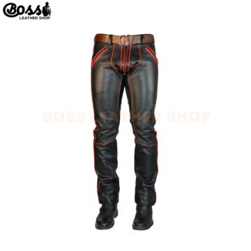 Motorcycle Leather Pants For Mens