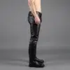 Black Leather Biker Pants​ - Image 3