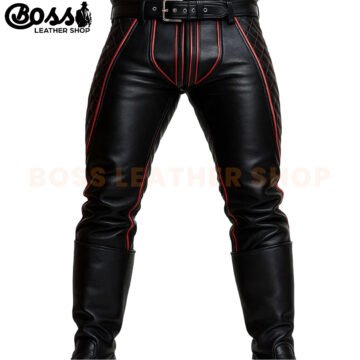 Motorcycle Leather Pants For Men