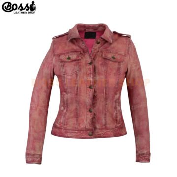 Leather Jean Jacket