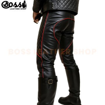 Alternative view of Motorcycle Leather Pants For Men
