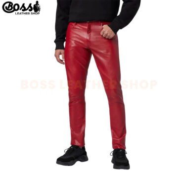 Red Leather Pants