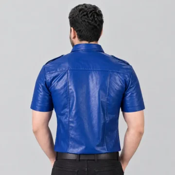 Alternative view of Blue Leather Shirts