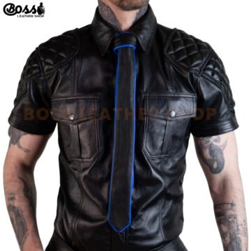 Men Leather Tie