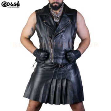 Black Moto Vest