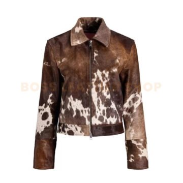 Pony Hair Cowhide Jacket For Women