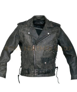 Vintage Biker Leather Jacket