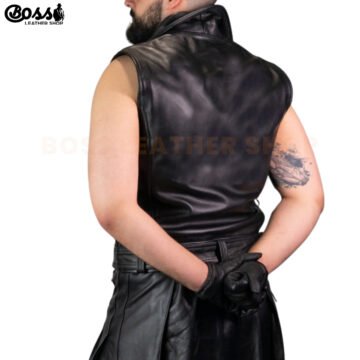 Alternative view of Black Moto Vest