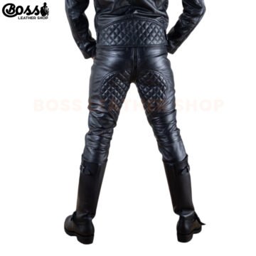 Alternative view of Mens Quilted Leather Pants