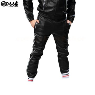 Mens Leather Pants Black