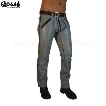 Genuine Leather Pants Mens