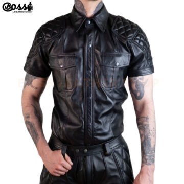 Quilted Leather Shirts