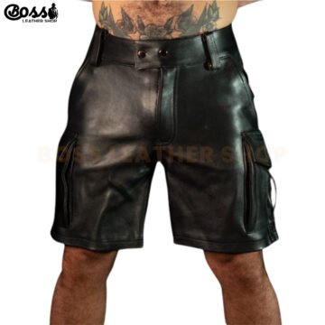 Leather Biker Shorts