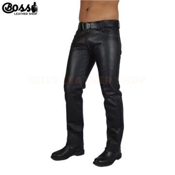 Mens Genuine Leather Pants
