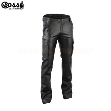 Black Genuine Leather Pants