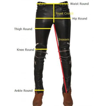 Custom Black Leather Pants