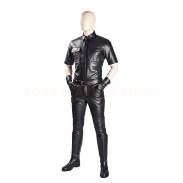 Mens Custom Leather Outfit Set