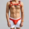 Mens Chest Harness Leather