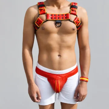 Mens Chest Harness Leather