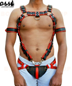 Leather Chest Harness For Men