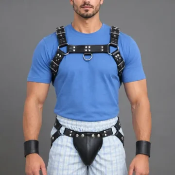 Leather Harness Mens