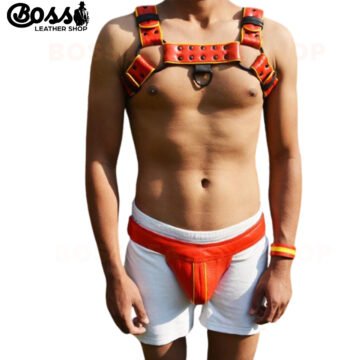 Mens Chest Harness Leather