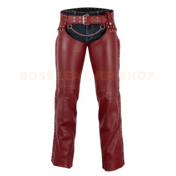 Red Leather Chaps