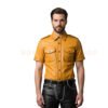 Yellow Leather Shirts