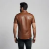 Brown Leather Shirts - Image 2