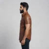 Brown Leather Shirts - Image 3