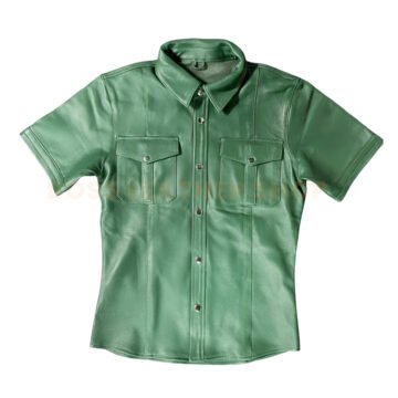 Mens Real Leather Shirt