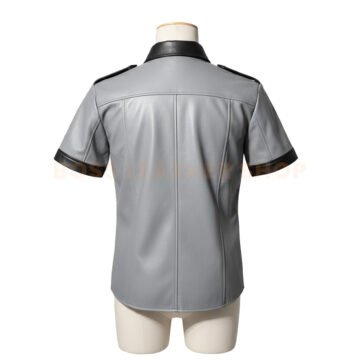 Alternative view of Grey Leather Shirts
