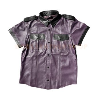 Sleeveless Leather Shirt