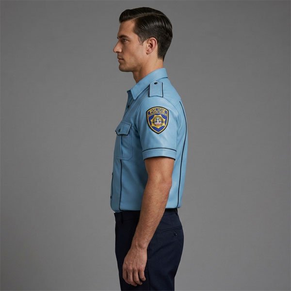 Police Leather Shirt - Image 3