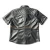 Quilted Black Leather Shirts - Image 2