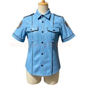 Police Leather Shirt