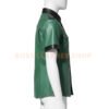 Mens Short Sleeve Leather Shirt - Image 3