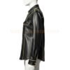 Mens Leather Shirt Long Sleeve - Image 3