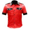 Red Leather Shirts