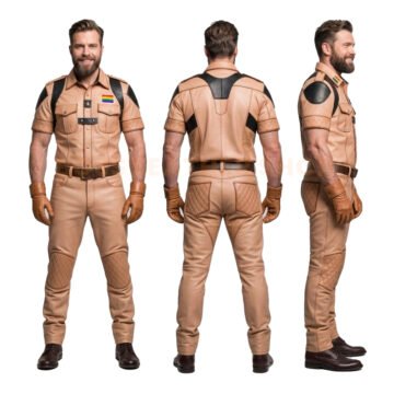 Gay Police Leather Uiform