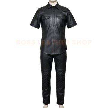 Biker Leather Outfit Men