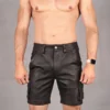 Black Leather Shorts