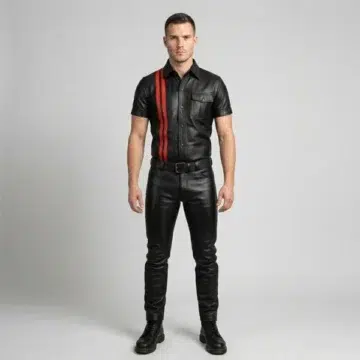 Stripe Leather Uniforms