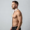 White Leather Ties - Image 2