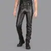 men black leather pants