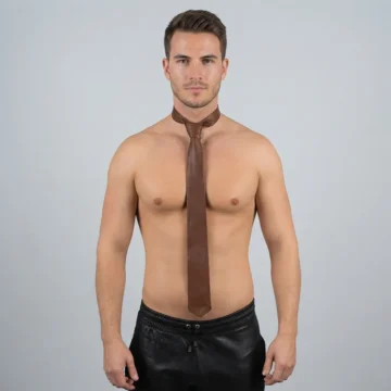 Brown Leather Ties