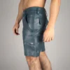 Blue Leather Short - Image 3