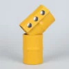 Yellow Leather Wrist Band