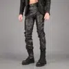 mens real leather pants